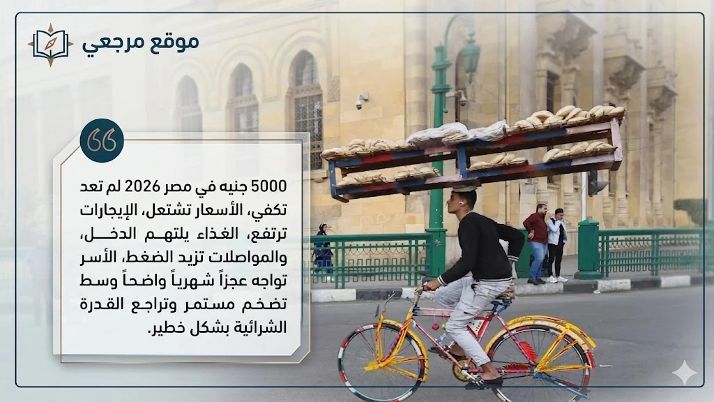 هل 5000 جنيه تكفي للعيش في مصر 2026 وسط موجة غلاء تضغط على ملايين الأسر 1 هل 5000 جنيه تكفي للعيش في مصر 2026 وسط موجة غلاء تضغط على ملايين الأسر