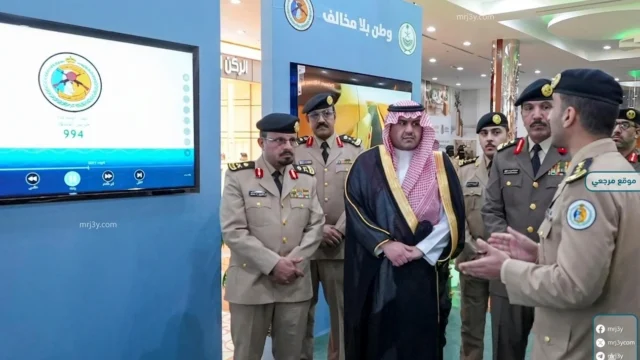 وكيل إمارة الجوف يزور معرض وطن بلا مخالف بسكاكا
