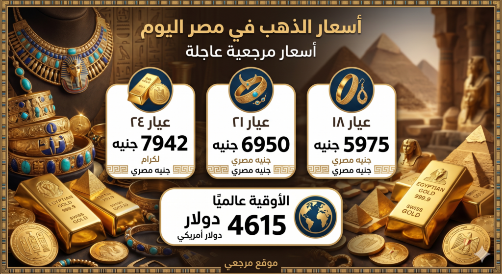 هبوط مفاجئ.. تراجع أسعار الذهب في مصر وسط ضغوط الدولار وتقلبات السوق