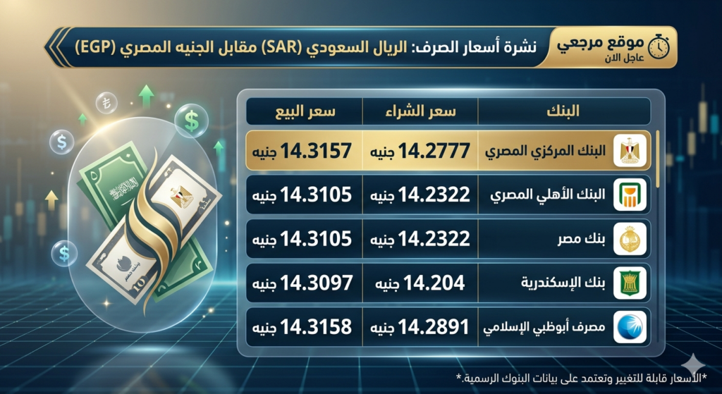 تحرك بسيط.. سعر الريال السعودي اليوم في مصر يستقر بالبنوك مع فروق محدودة بين الأسعار