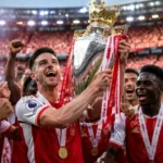أرسنال يتوج بلقب الدوري الإنجليزي موسم 2025-2026 بعد الجولة الاخيرة