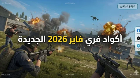 أكواد فري فاير 2026 الجديدة