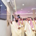 أمير نجران يتفقد مدينة الحجاج بمنفذ الوديعة لخدمة القادمين