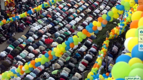 الأوقاف: تجهيز الساحات وتخصيص أماكن لكبار السن والنساء لصلاة العيد