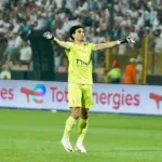 محمد عواد يتصدى لركلة جزاء سيراميكا أمام الزمالك