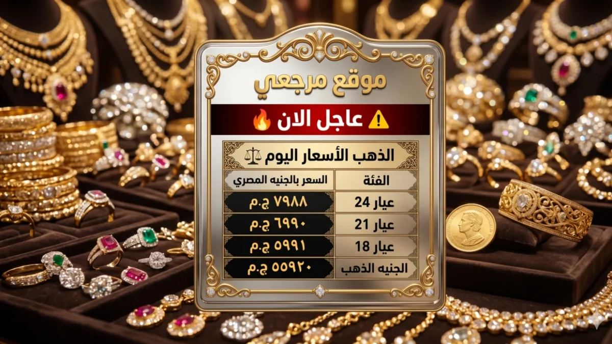 تحديث لحظي.. استقرار أسعار الذهب في مصر بختام تعاملات بعد موجة تذبذب محدودة 1 تحديث لحظي.. استقرار أسعار الذهب في مصر بختام تعاملات بعد موجة تذبذب محدودة