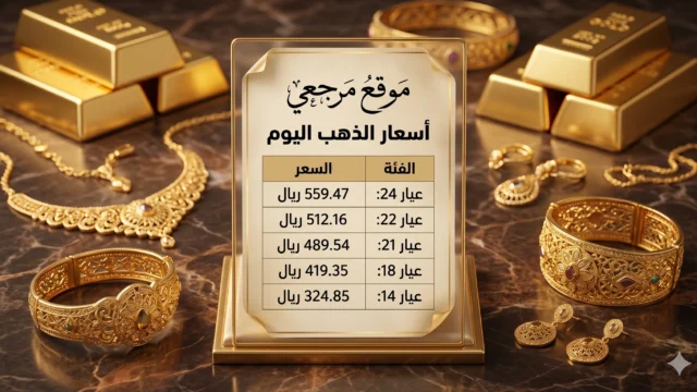 ترقم تام.. اسعار الذهب الآن في السعودية اليوم تتباين بين الاعيرة والسبائك