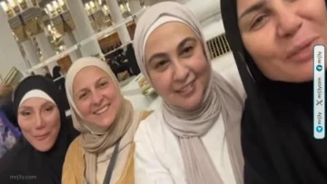 ريهام سعيد تنشر صورًا من المسجد النبوي قبل التوجه إلى مكة لأداء الحج