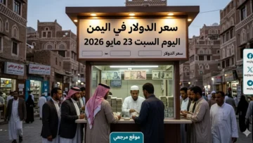 سعر الدولار في اليمن اليوم السبت 23 مايو 2026
