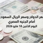 شاشات البنوك تتغير.. سعر الدولار وسعر الريال السعودي أمام الجنيه المصري اليوم الاثنين 18 مايو 2026