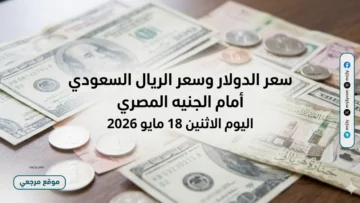 سعر الدولار وسعر الريال السعودي