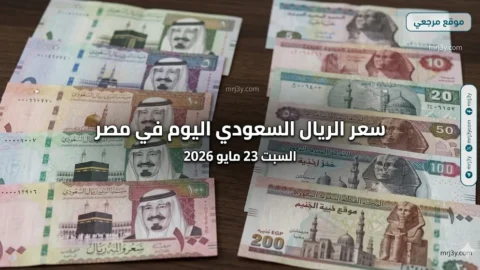 سعر الريال السعودي اليوم في مصر السبت 23 مايو 2026