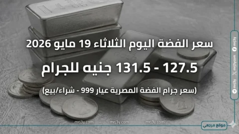 سعر الفضة اليوم الثلاثاء 19 مايو 2026