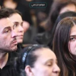 دنيا سمير غانم وإيمي ورامي رضوان يحضرون عزاء هاني شاكر بالشيخ زايد