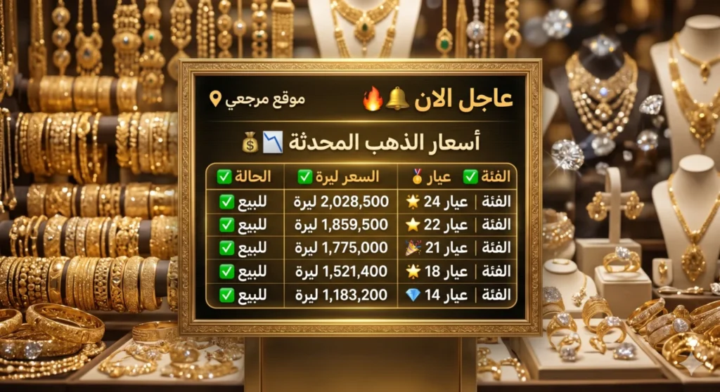 قفزة مفاجأة.. ارتفاع أسعار الذهب في سوريا 2.3% الأربعاء 6 مايو 2026 بدعم صعود الأوقية عالميا