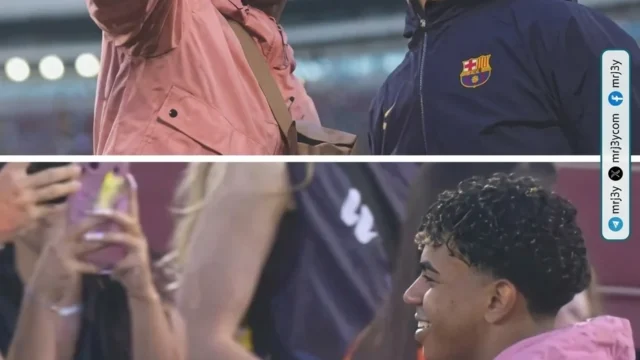 لامين يامال يدعم برشلونة