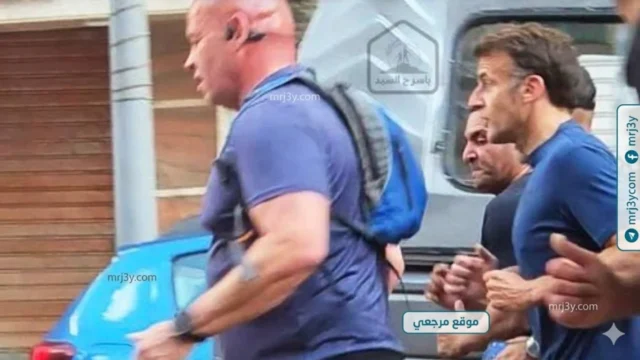 ماكرون يمارس جريًا صباحيًا في شوارع الإسكندرية خلال زيارته لمصر