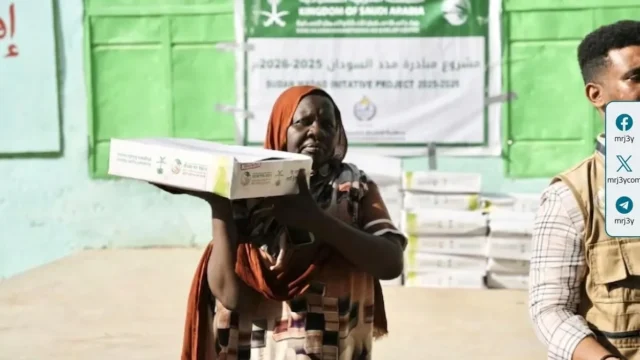 مركز الملك سلمان يوزع 4000 كرتون تمر في إقليم النيل الأزرق