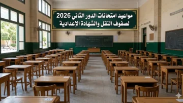 مواعيد امتحانات الدور الثاني 2026 لصفوف النقل والشهادة الإعدادية