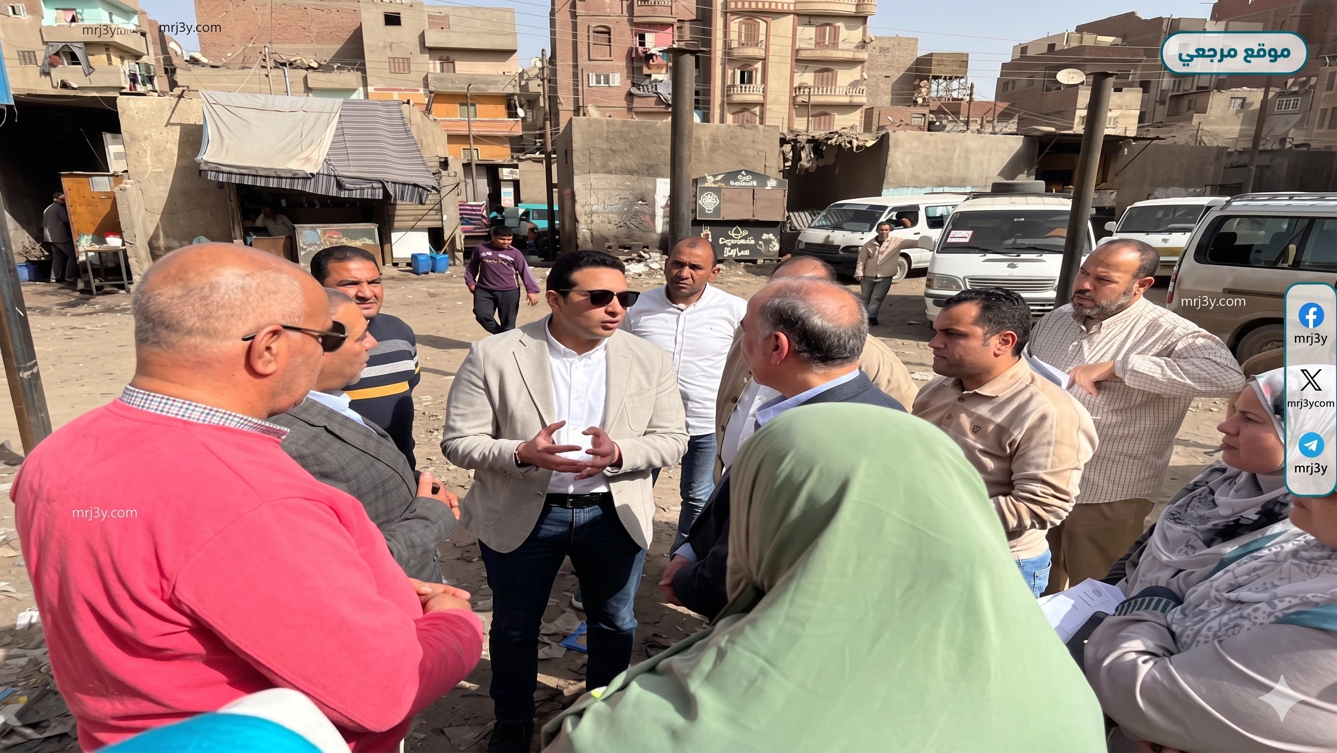 نائب محافظ الفيوم يتفقد تطوير مواقف
