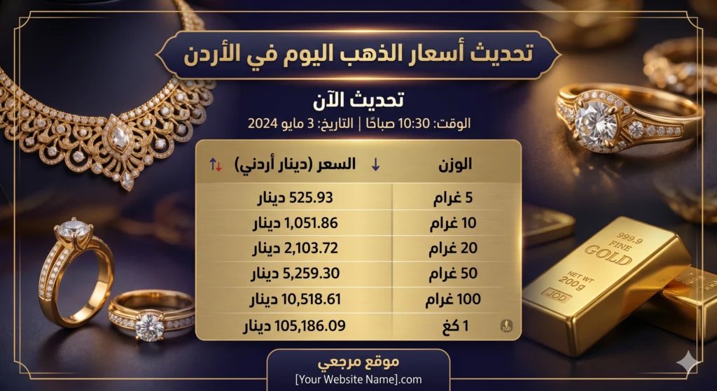 هدوء في الحركة.. استقرار أسعار الذهب في الأردن اليوم محليًا رغم ضغوط الأسواق العالمية