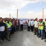 وزير النقل يتفقد مشروع القطار الكهربائي السريع بالجيزة والسخنة